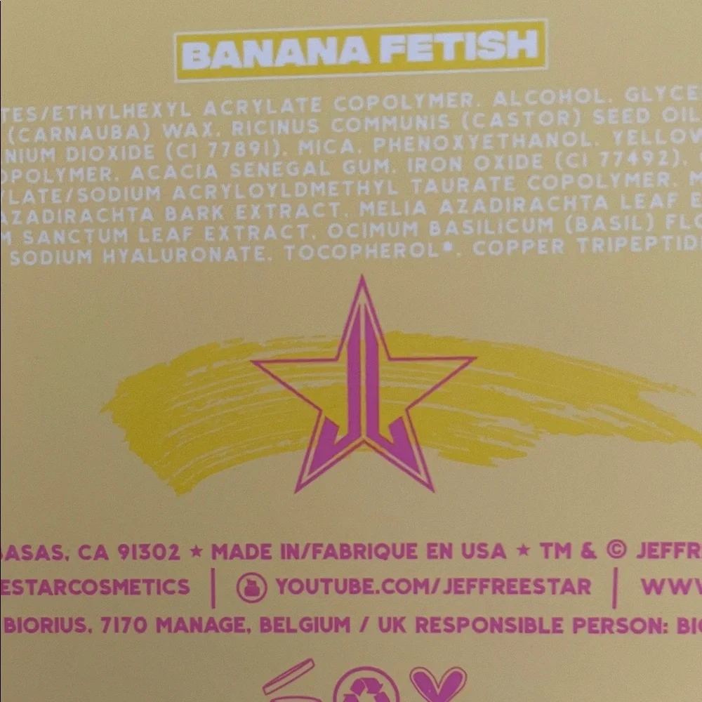 Jeffree Star banana fetish