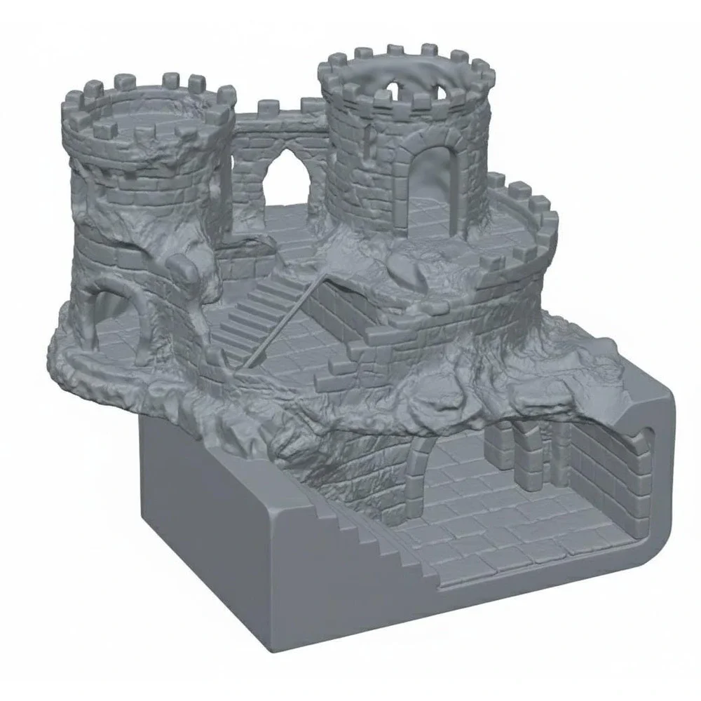 Crumbling Castle Hide and climb And Burrow Dungeon- Underground Viewing dungeon