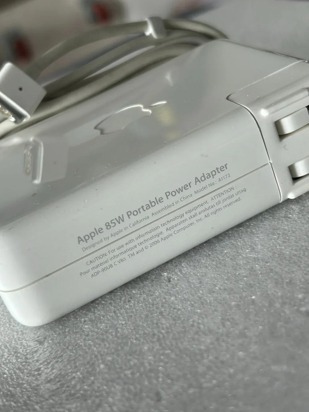 Original APPLE A1172 85W MagSafe Portable Power Adapter Used Tested Good