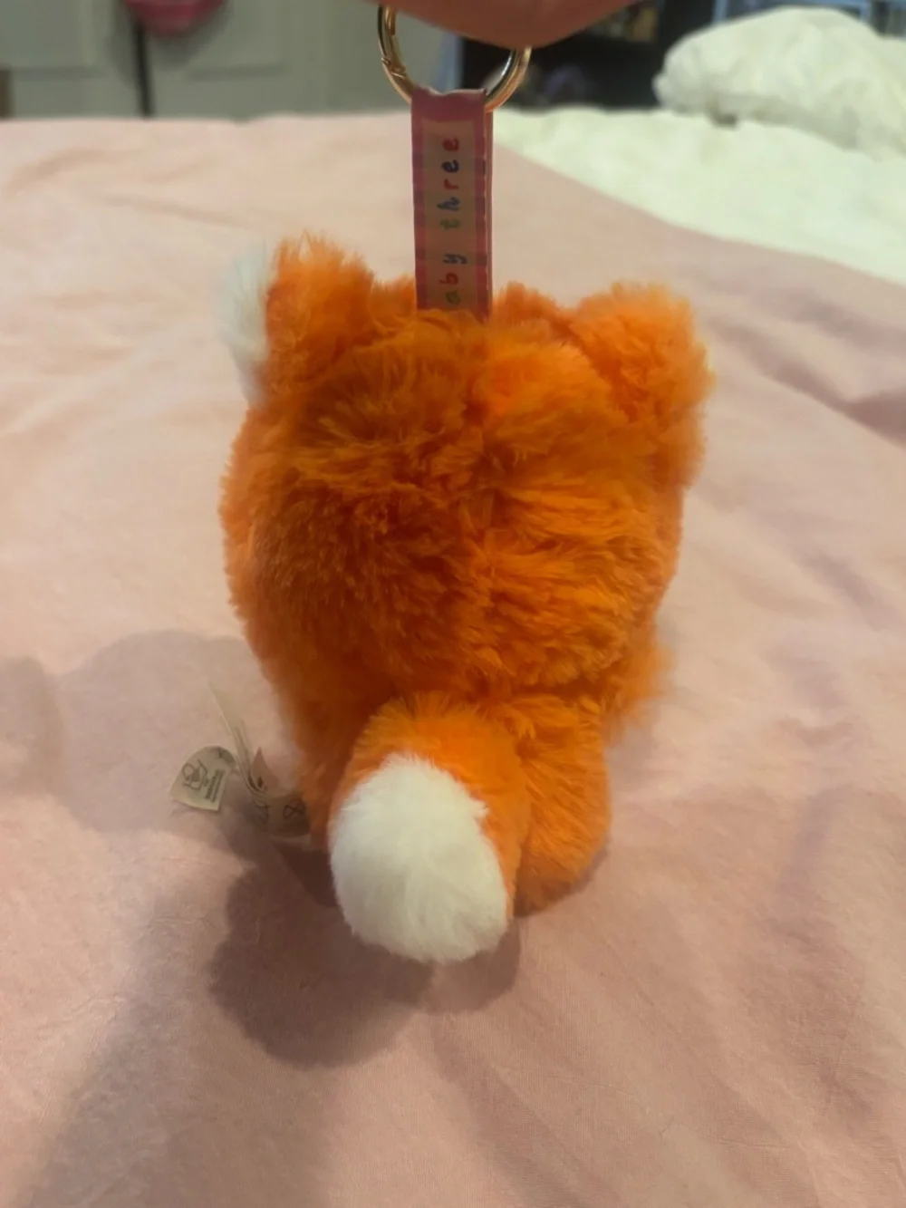 Baby three fox plushy keychain🦊