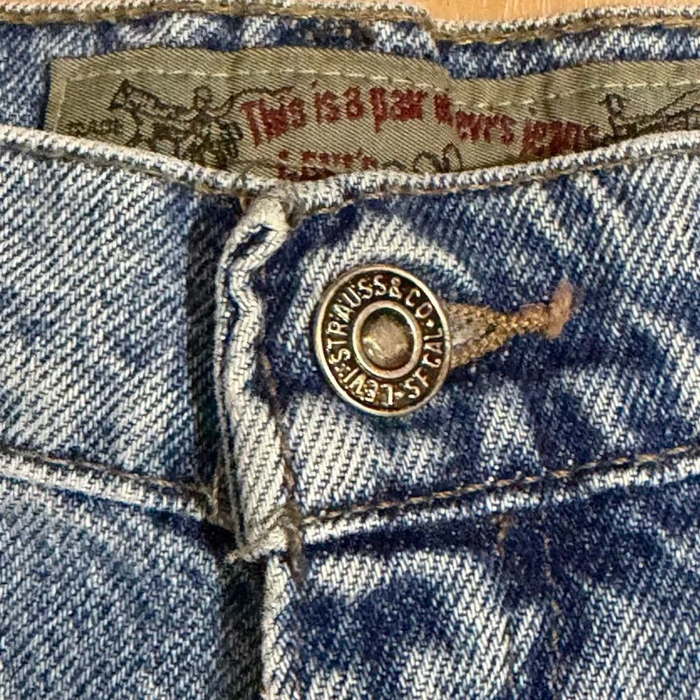 Vintage Levi’s Acid Wash 550 Denim Jeans Retro Fit Oversized Mom Jeans Sz 14 90s