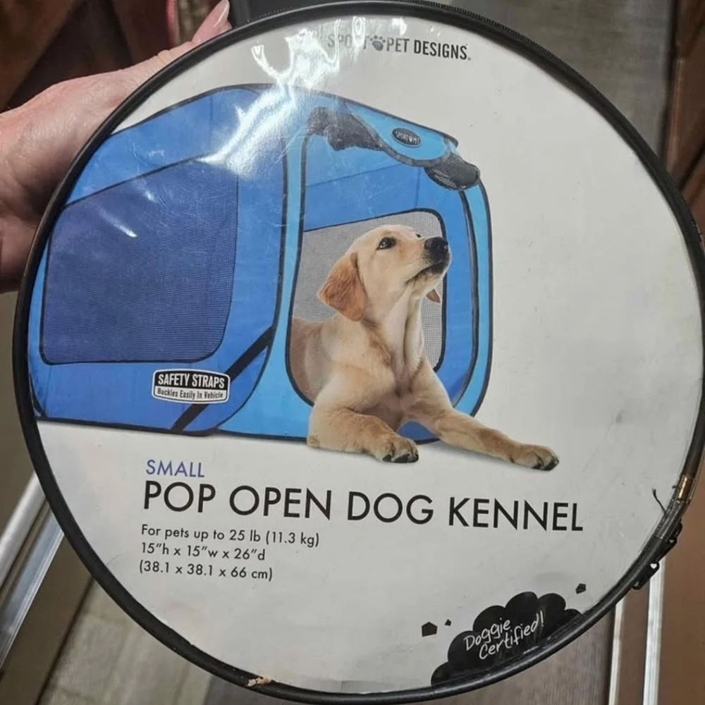 New Small Pop Up Dog Kennel new in orig pkg 15x15x26