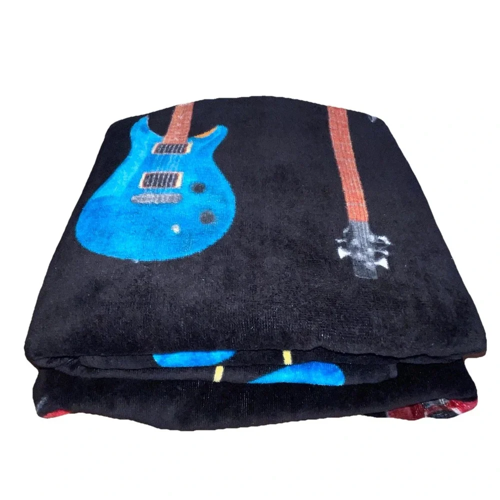 2 Hard Rock Casino Guitar Music Artsy Beach Towels Atlantic City Las Vegas 36x66