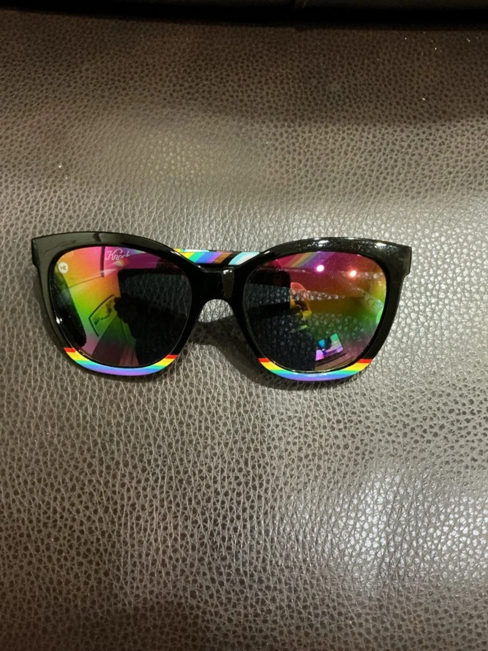 Knockaround black rainbow