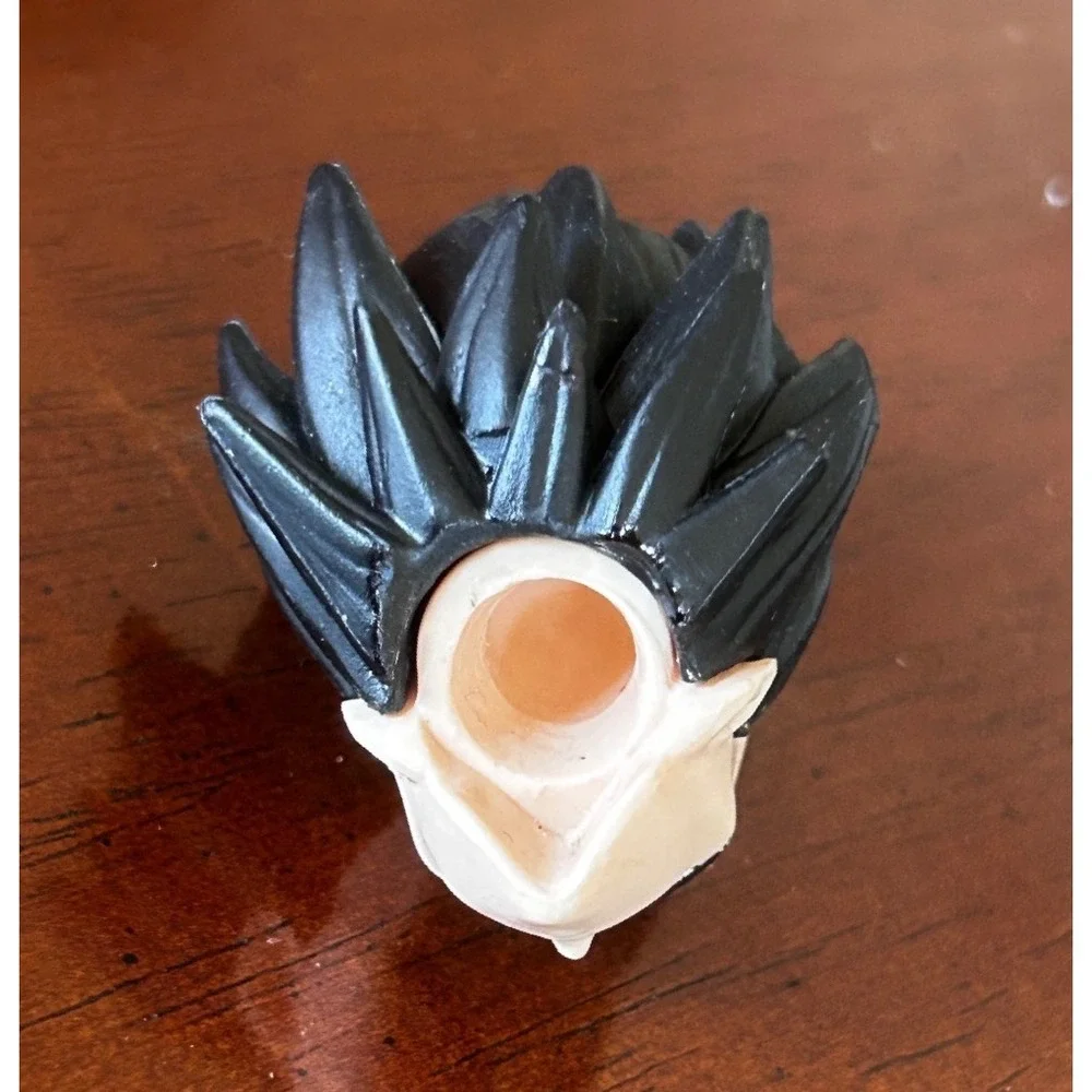 Dragon Ball Z Vegeta Action Figure Head Sculpt Replacement Black Hair 6
