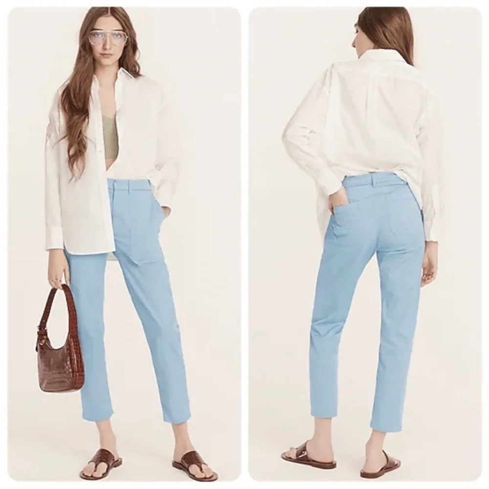 J. Crew Sky Blue Patch-Pocket Slim Boyfriend Chino Pant Size 29
