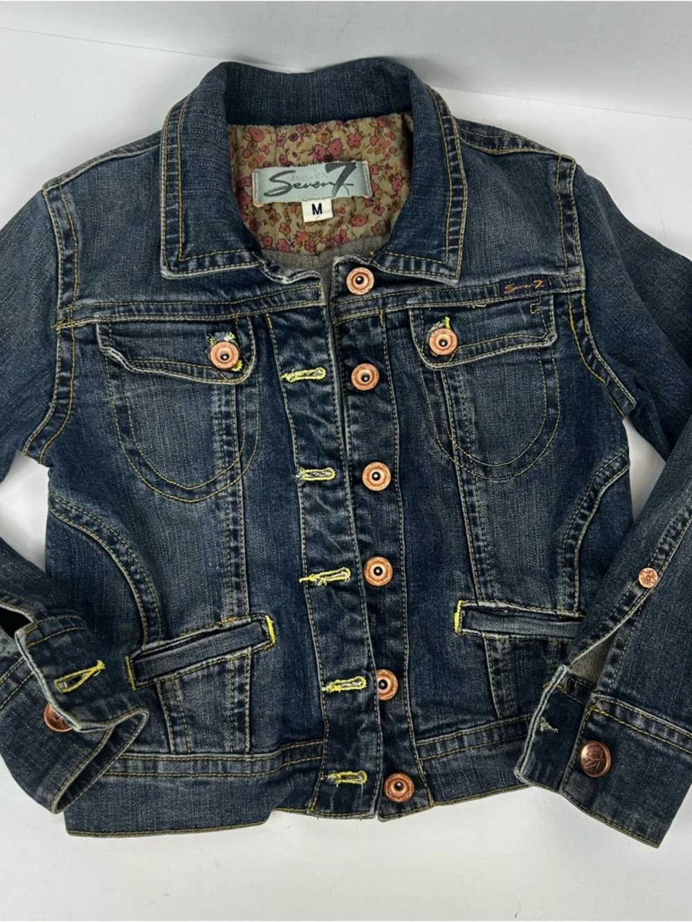 Seven7 fitted distressed