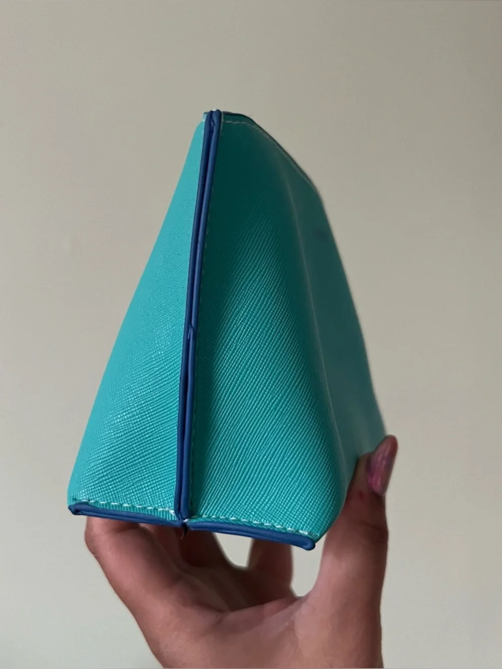 LA MER Turquoise Skincare Makeup Jewelry Zip Small Pouch Organize Storage Travel