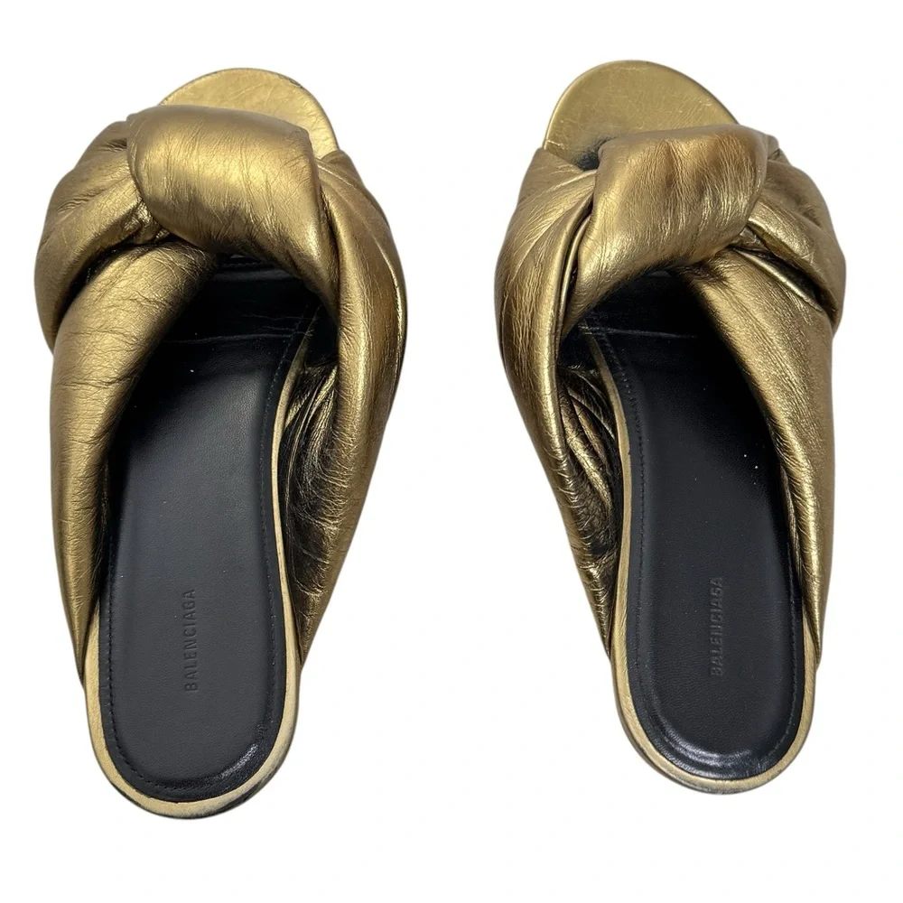 Balenciaga drapy gold