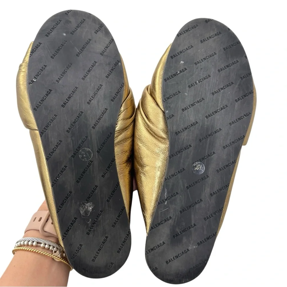 Balenciaga drapy gold