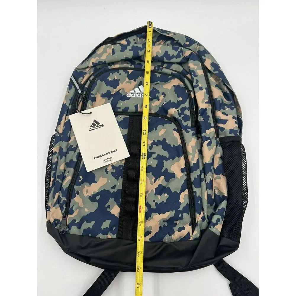 adidas Prime 6 Backpack Essential‎ Camo Crew Navy-Silver Green/Black One Size