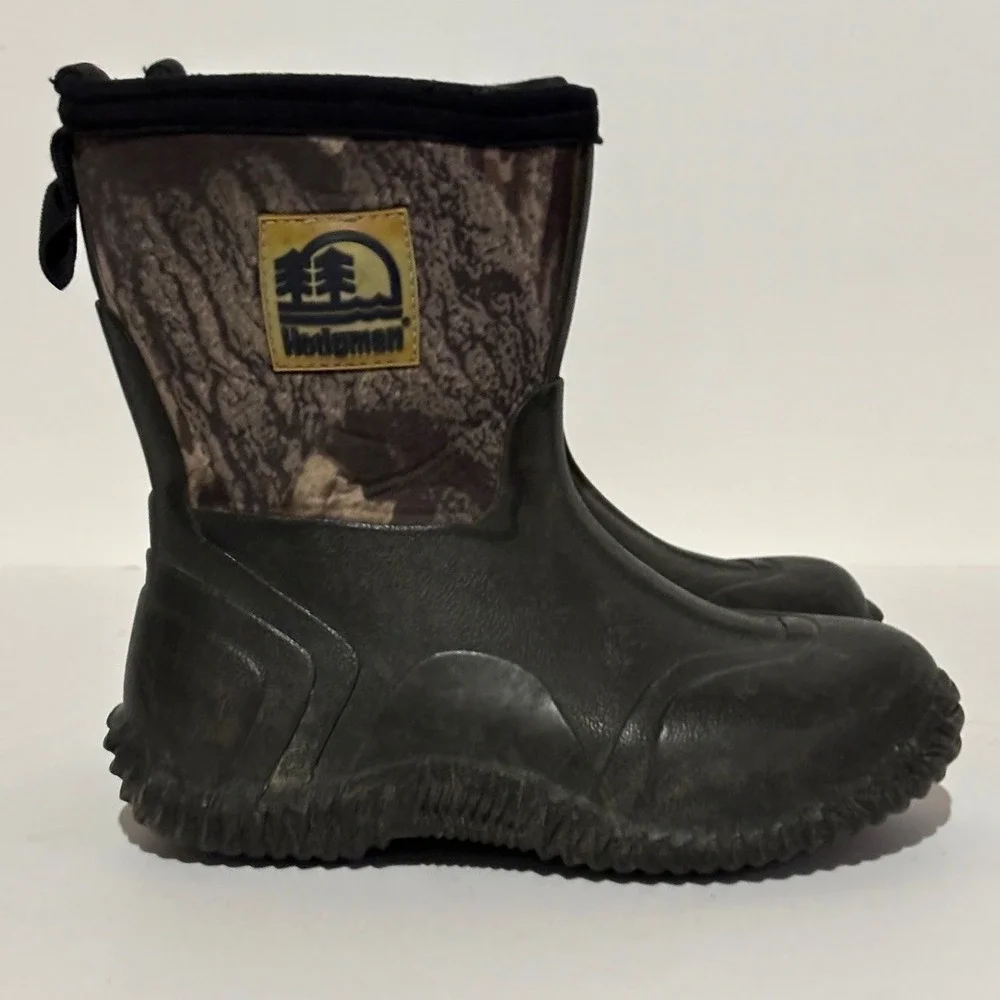 Hodgman Boots Kids Boys Youth size 12 Chore Muck Camo Mid Waterproof