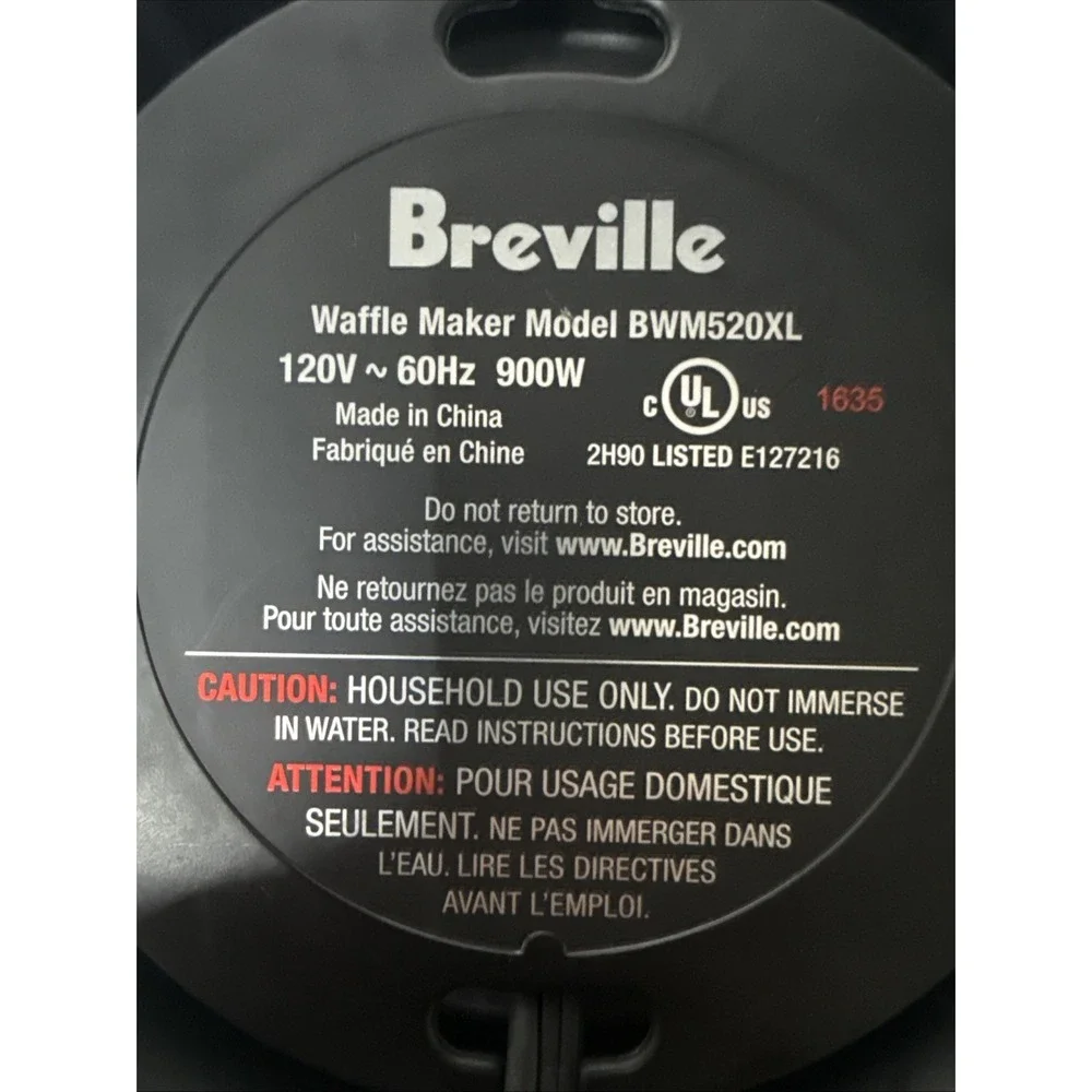 Breville waffle maker