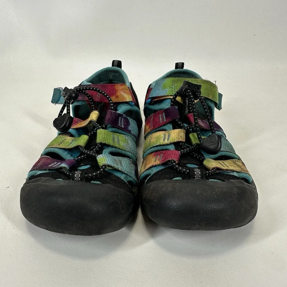 KEEN Newport H2 Rainbow Tie Dye Sandal Big Kid Size 2 Water Hiking Sport Shoes
