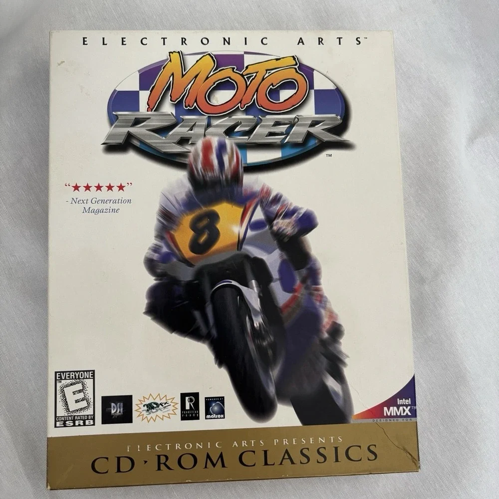 MOTO RACER SET 1997 CD ROM PC WINDOWS 95 VINTAGE RARE