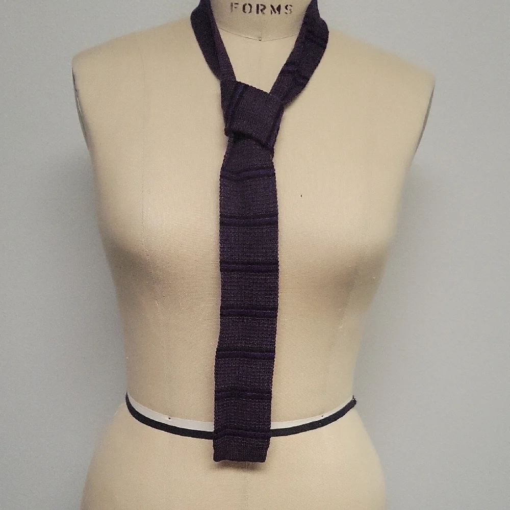 Alexander Julian Vintage Multicolor Knit Tie