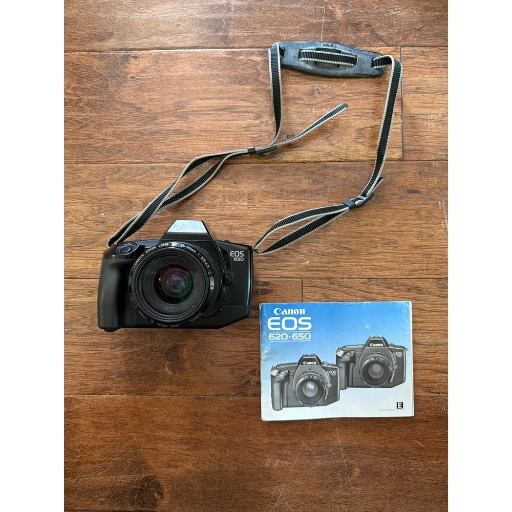 Canon EOS 650 35mm SLR Film Camera with EF 35-70mm f/3.5-4.5 Lens & Date Back