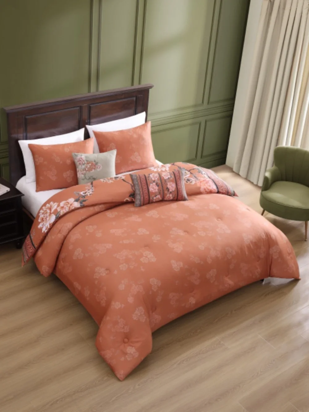Bebejan Rossana Reversible Queen Comforter Set