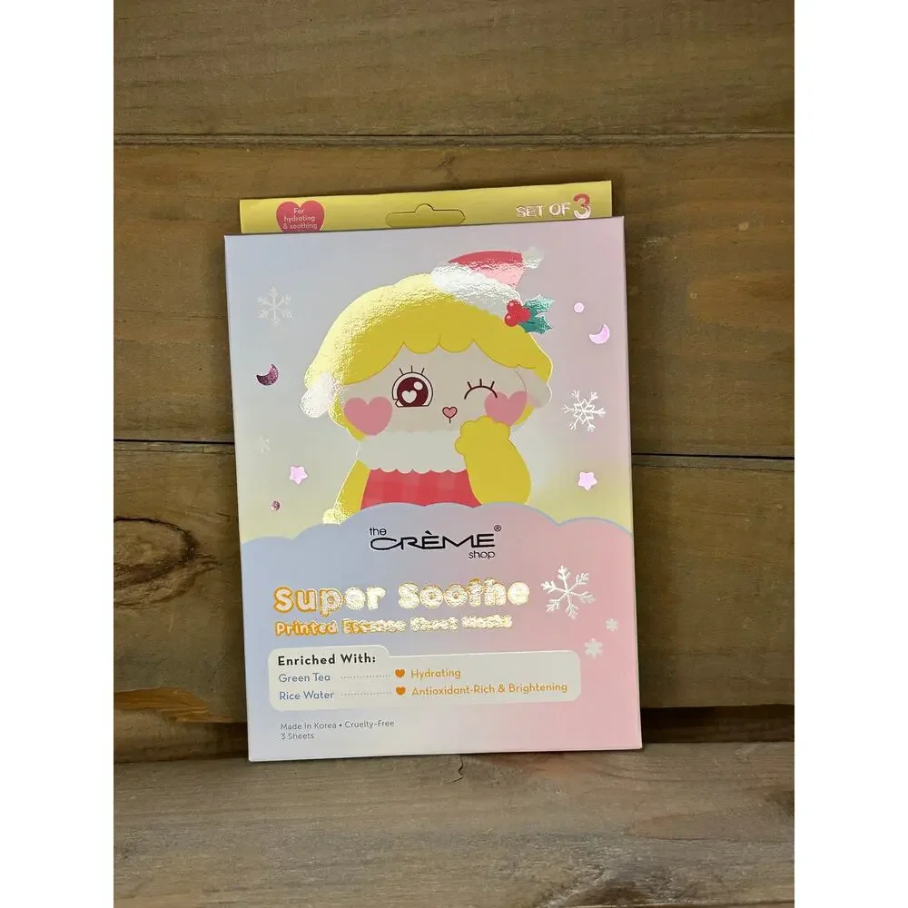The Creme Shop Super Soothe Essence Sheet Masks, Set of 3