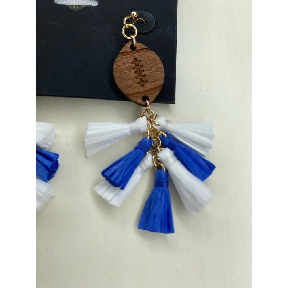 Noir earrings football
