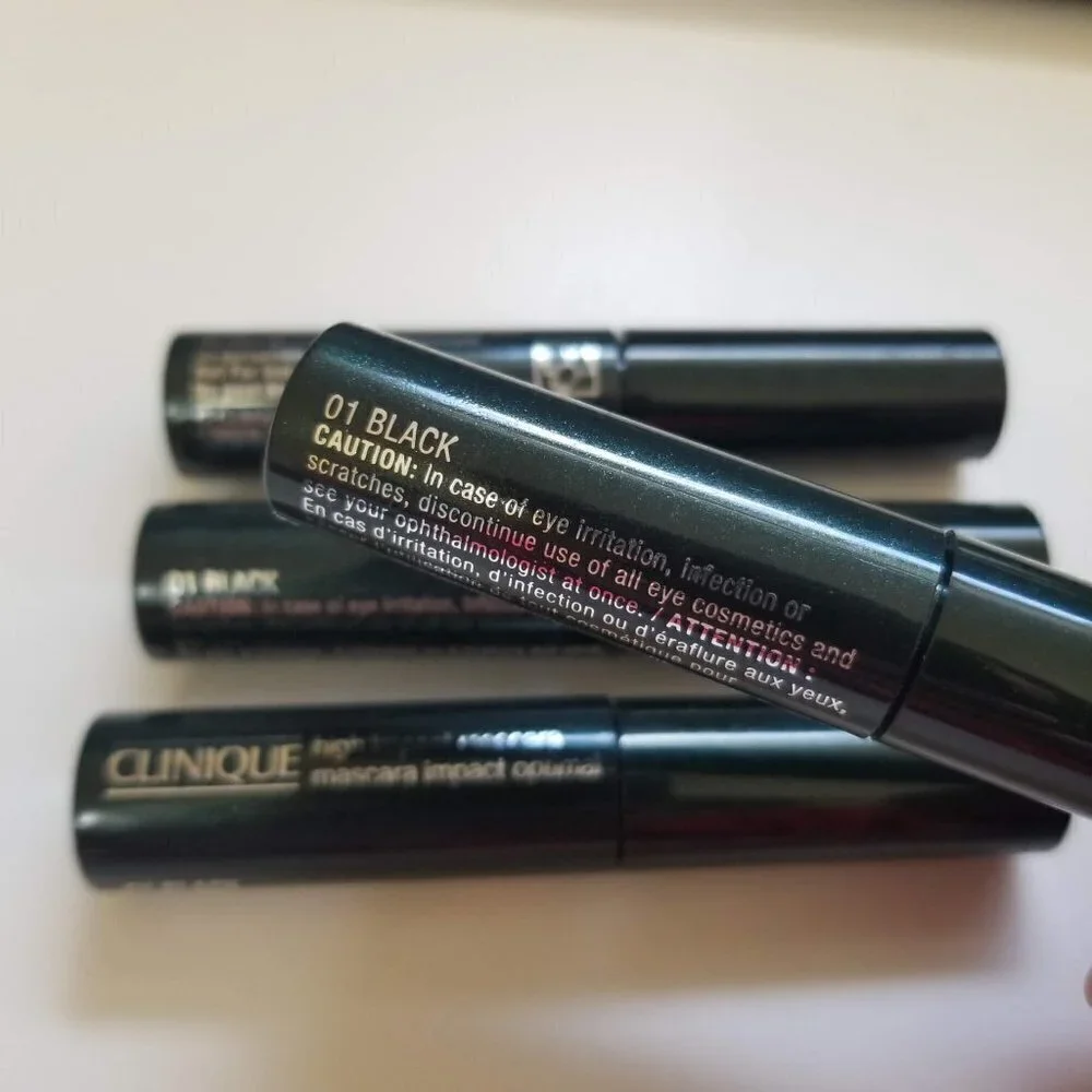 NEW Clinique High Impact Mascara Stick Black Eye Beauty Makeup 4 Pieces