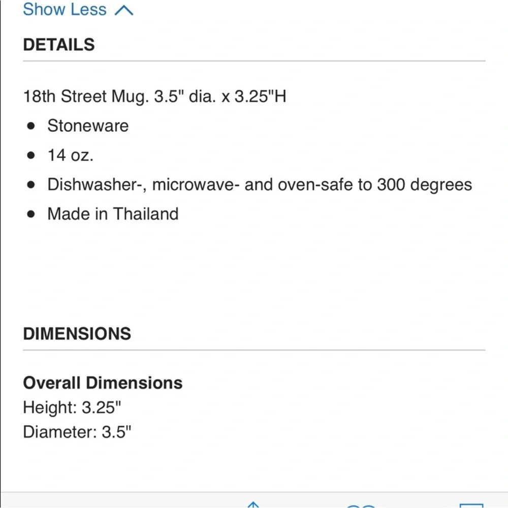 Crate&Barrel details 18th