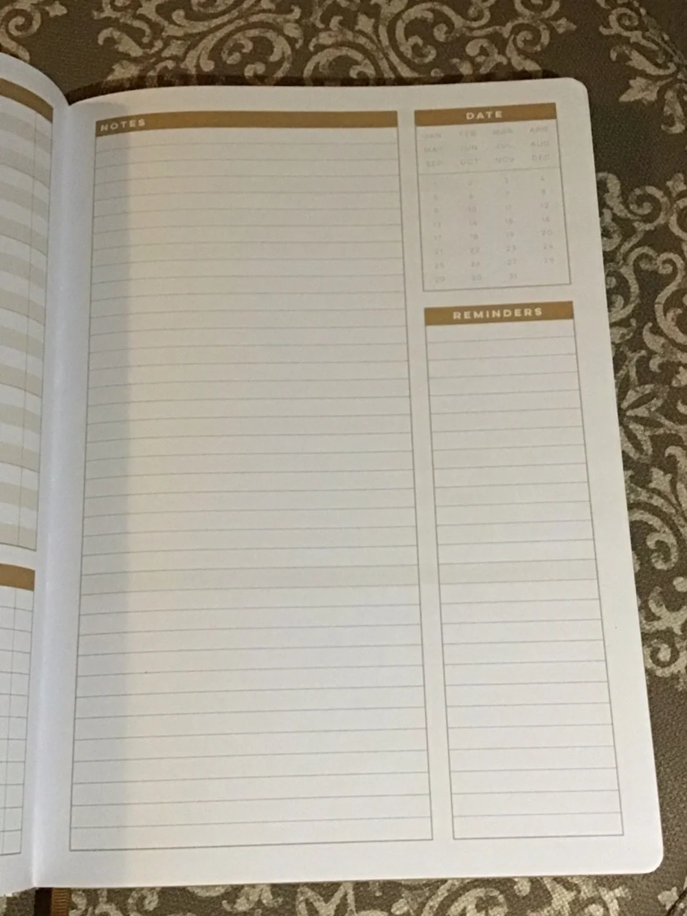 Markings clean leather pages