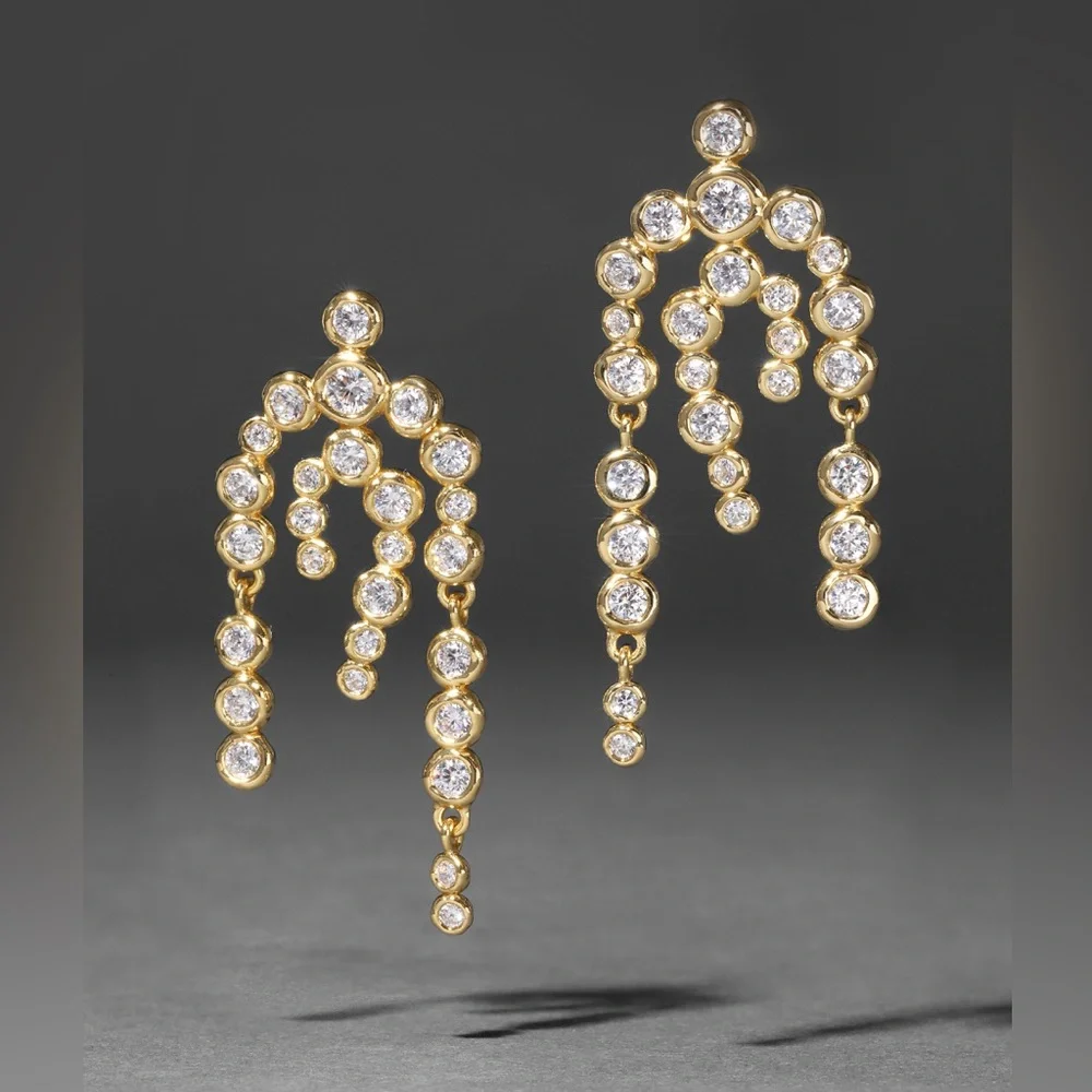 ALEXIS BITTAR • Asterales Gold Chandelier Earring