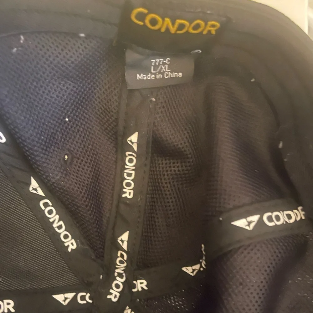 Condor TC Tactical Cap Operator Hunting Contractor Patch Hat Black