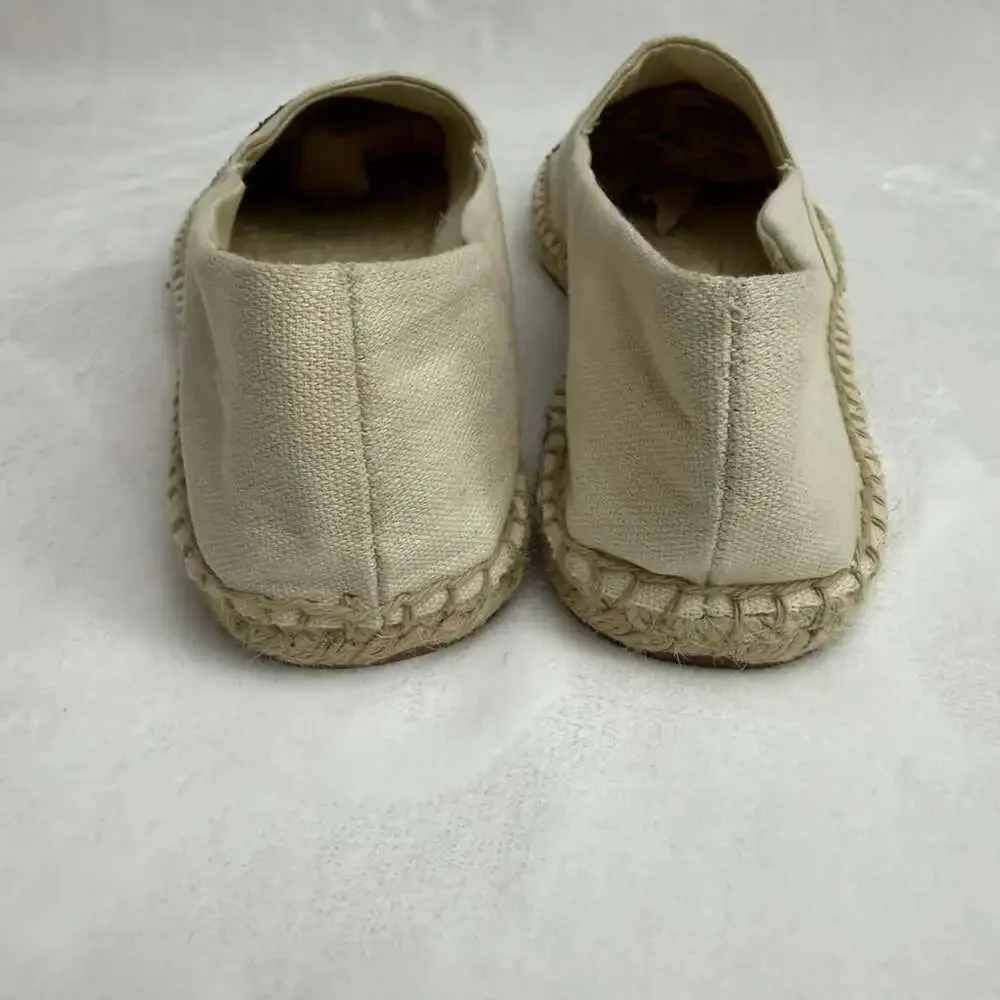 J. Crew Women´s Canvas Cap-Toe Slip-On Espadrilles Sz 8