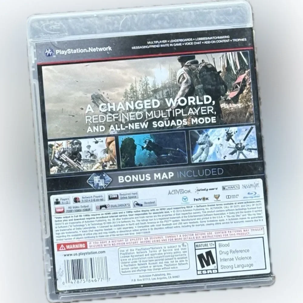 Call of duty ghosts‎ PS3 game ￼