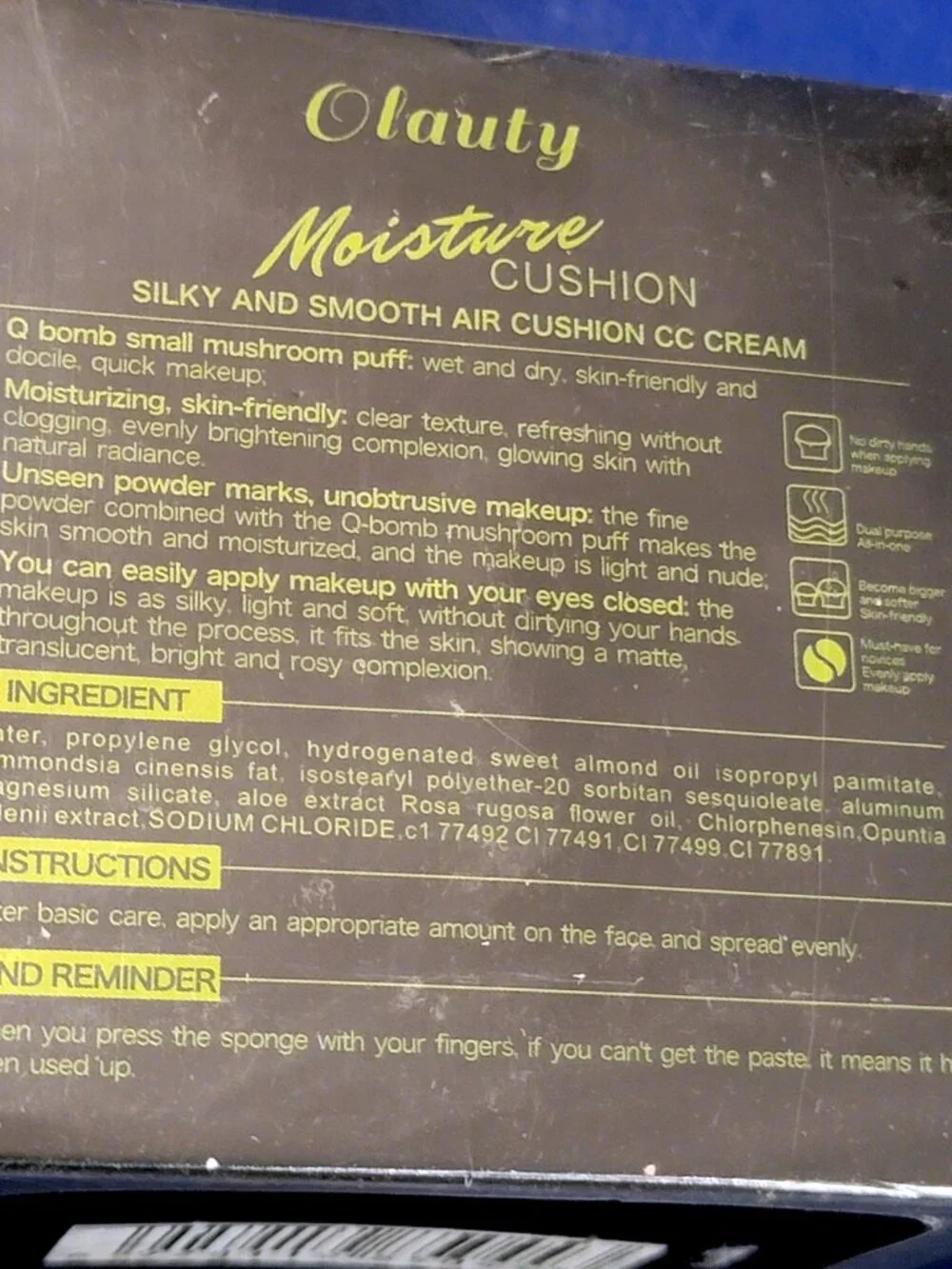 Olauty moisture cushion