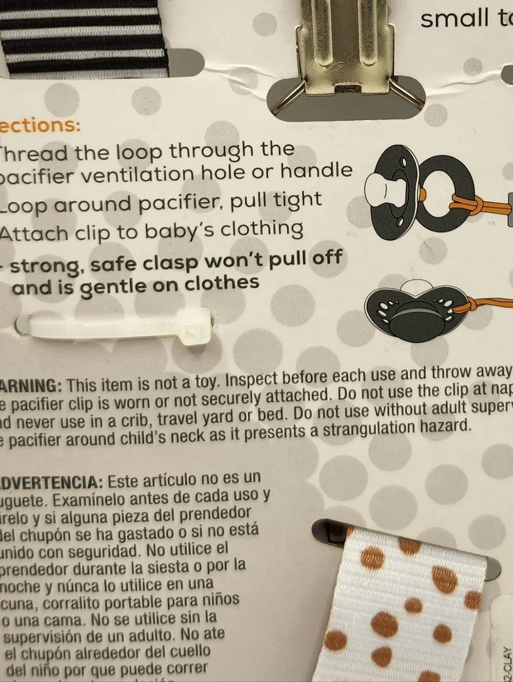 Booginhead pacifier clips