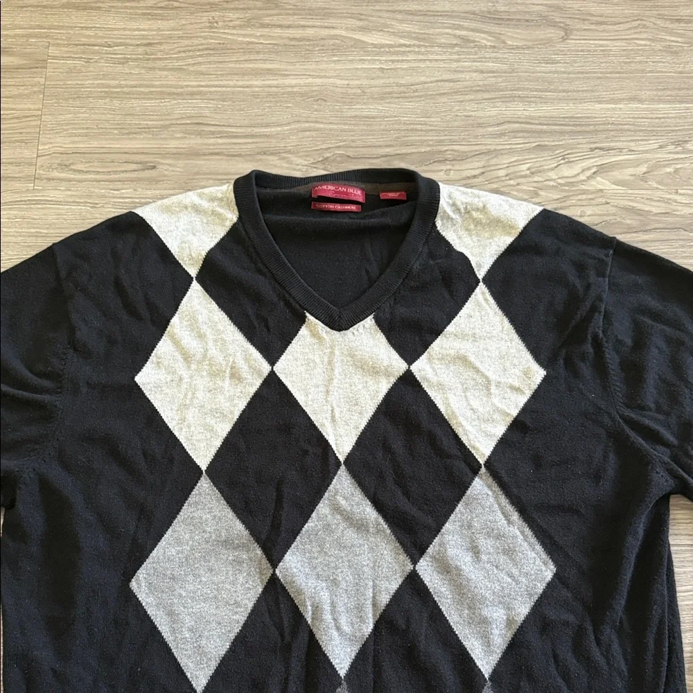 American blue sweater black warm