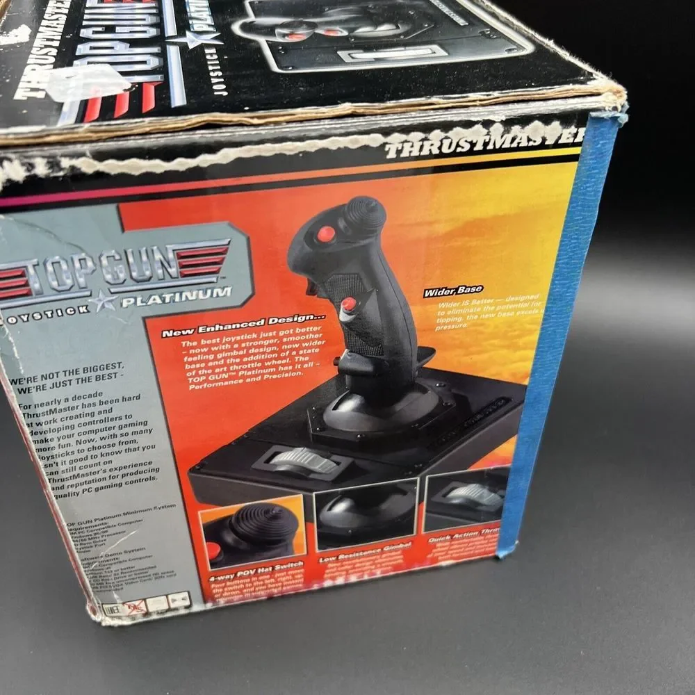 Thrustmaster Top Gun Platinum Joystick With Rapid‎ Response Throttle Wheel PC