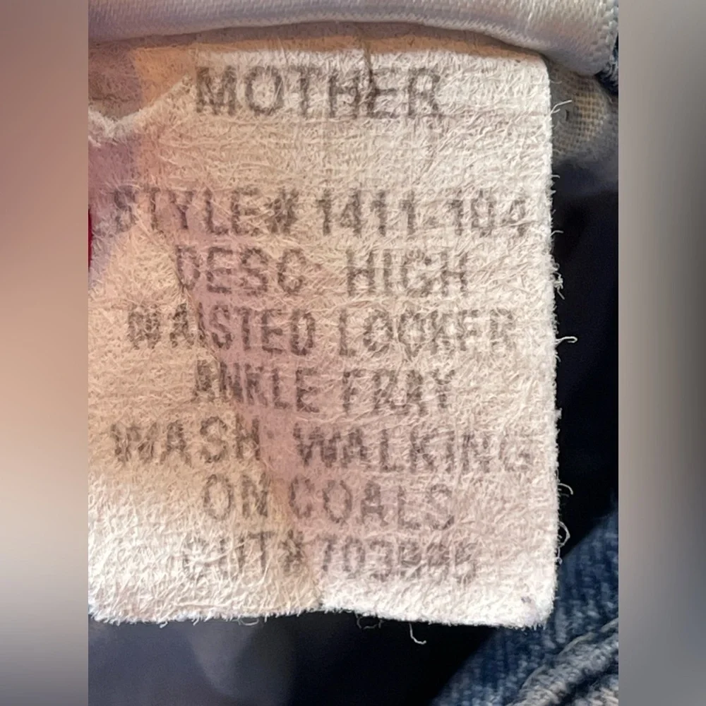 MOTHER frayed sizing