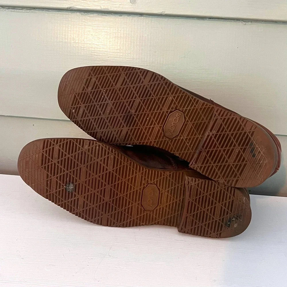 The Florsheim Shoe Beetle Boots Zip Vibram Vintage 8.5 D Chevron Hipster
