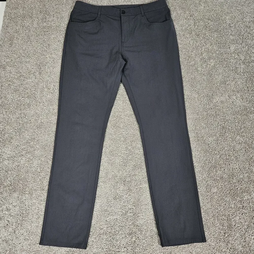 Vuori Meta Pants Men's 34X31 Gray Tapered Chino Modern Minimalist Stretch V430