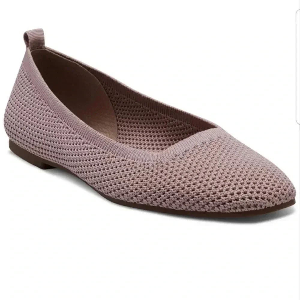 Lucky Brand Women's DANERIC Pink Lavender Ballet Flats