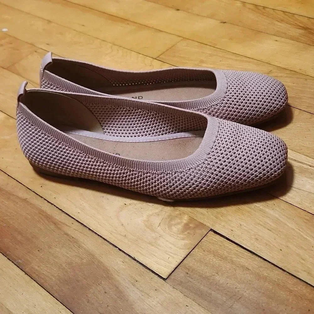 Lucky Brand Women's DANERIC Pink Lavender Ballet Flats