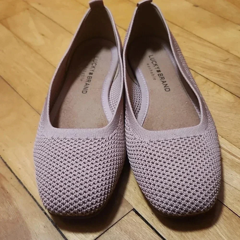 Lucky Brand Women's DANERIC Pink Lavender Ballet Flats