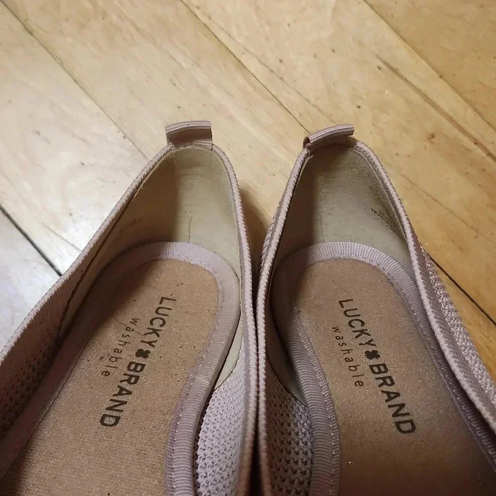 Lucky Brand Women's DANERIC Pink Lavender Ballet Flats