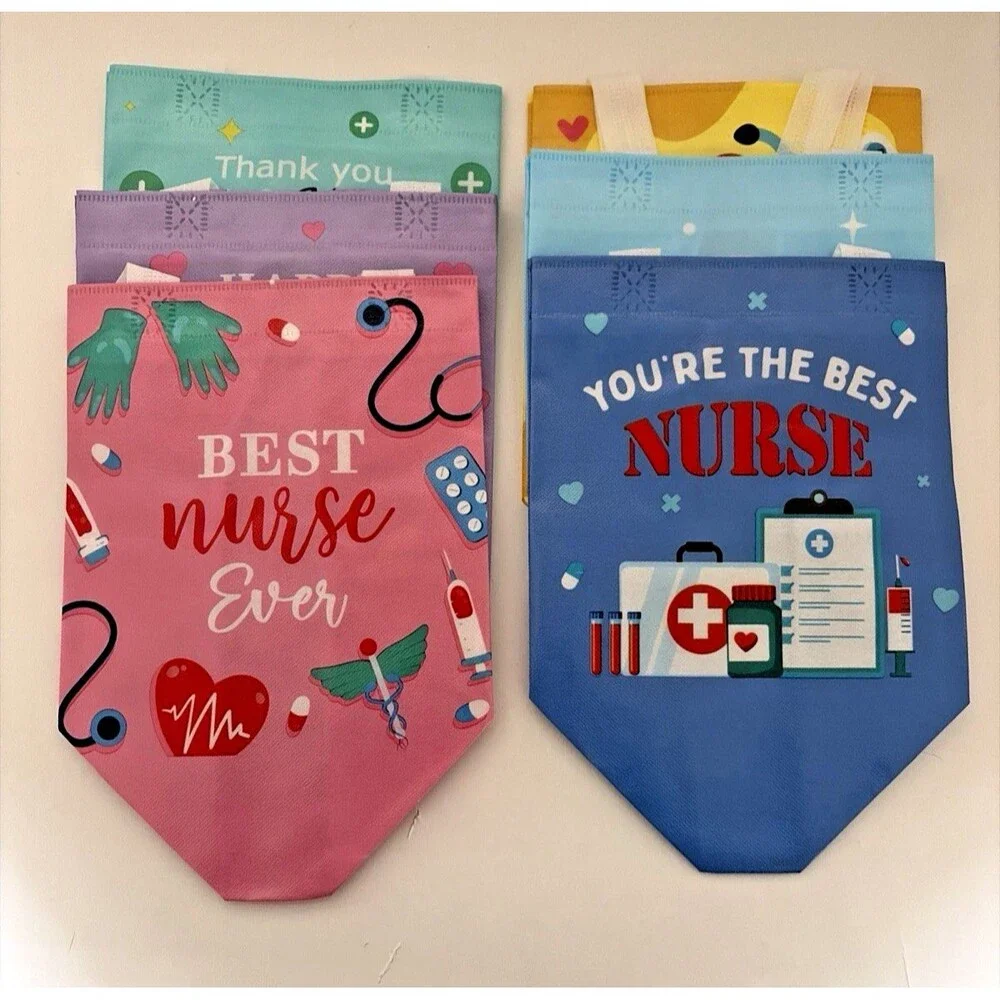36 Pcs Nurse Medical Appreciation Gifts Bags or Tote Thank You Heavy Plastic