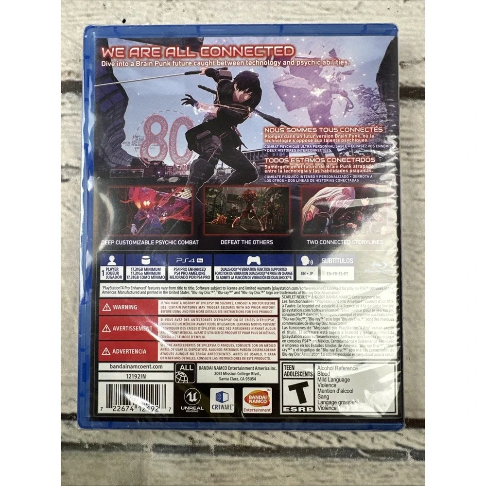 Scarlet Nexus - Sony PlayStation 4-New-Sealed-