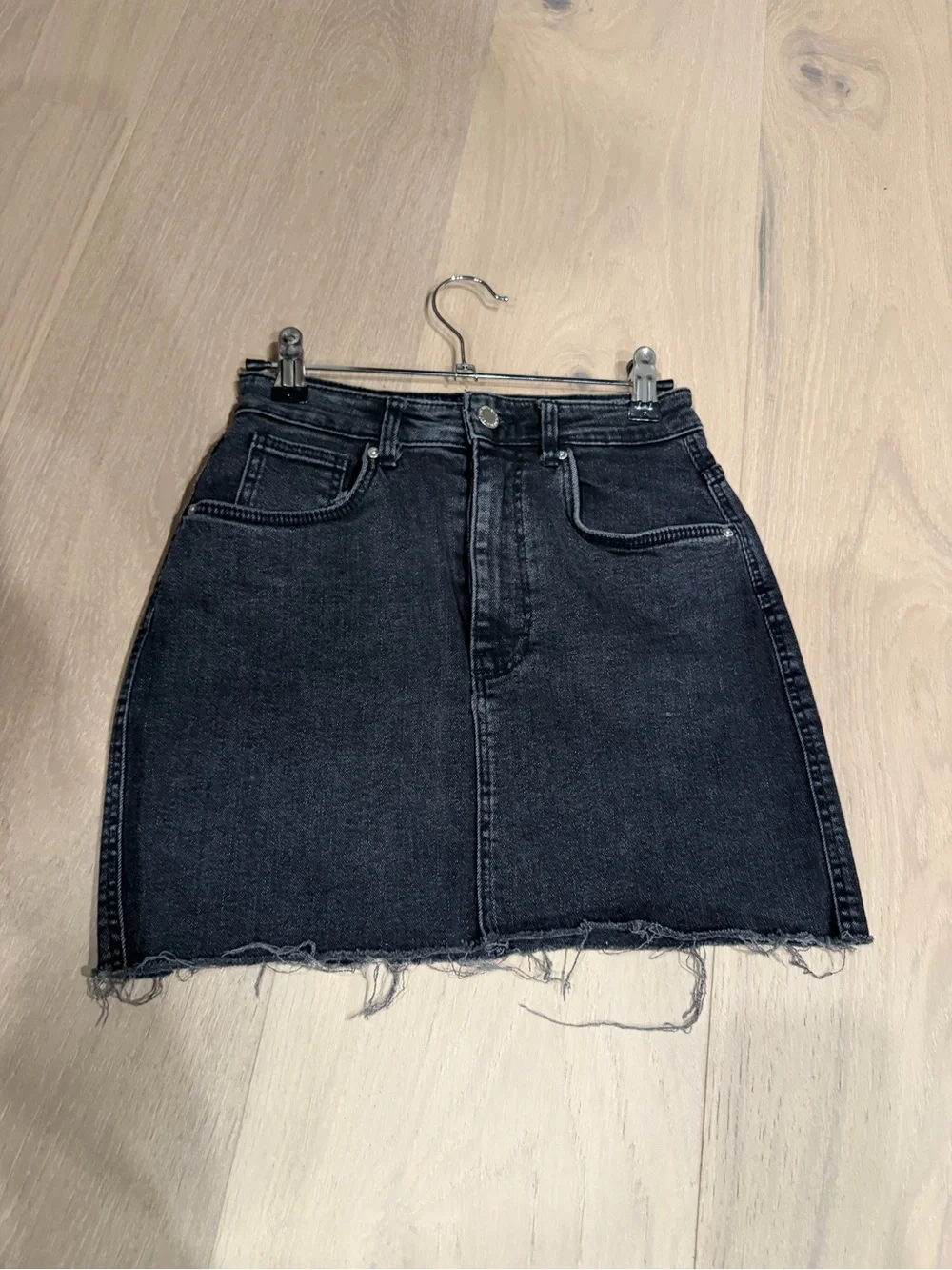 Denim mini skirt