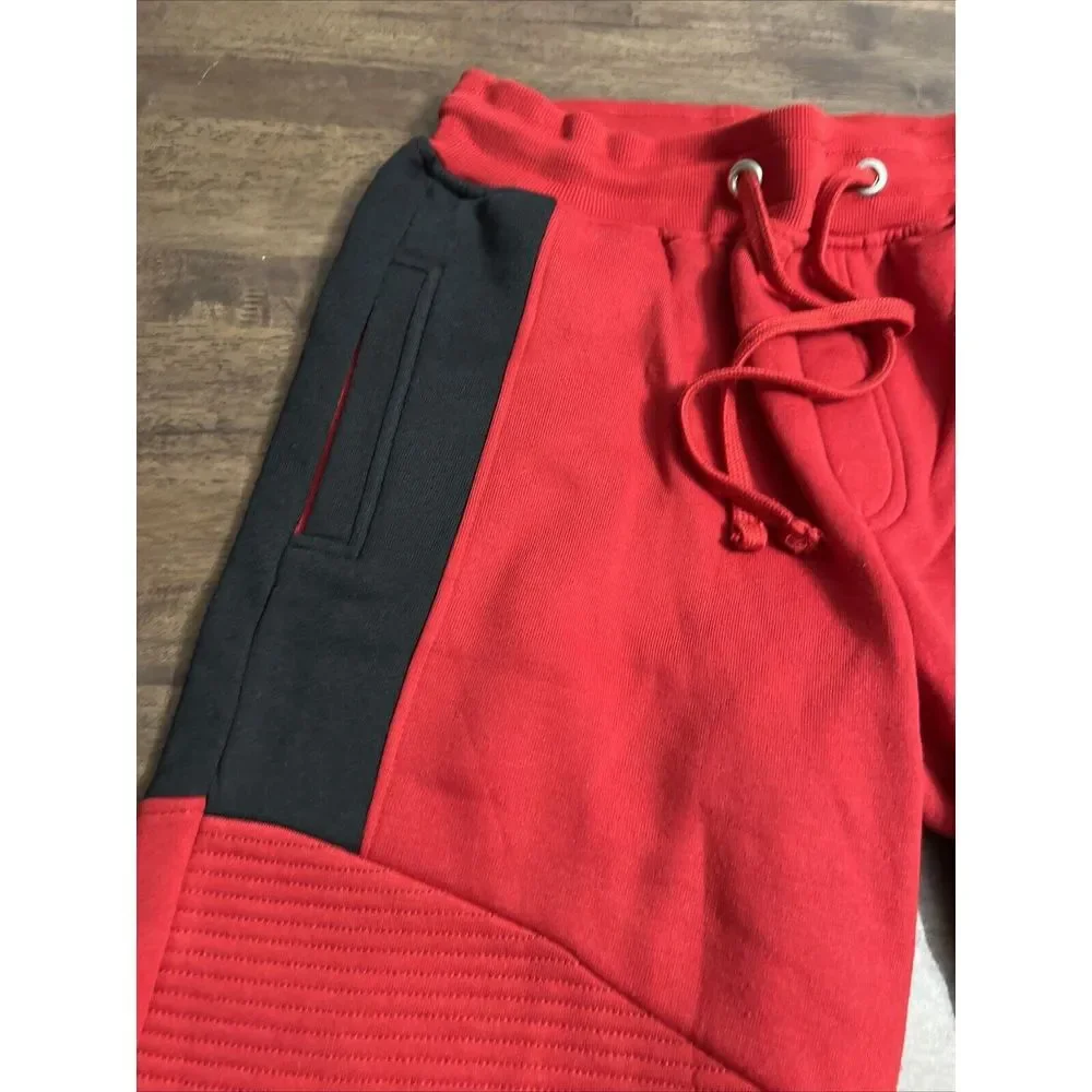 Vintage Y2K Phat Farm Baggy Long‎ Shorts Size Medium Red Pockets Sweat Shorts