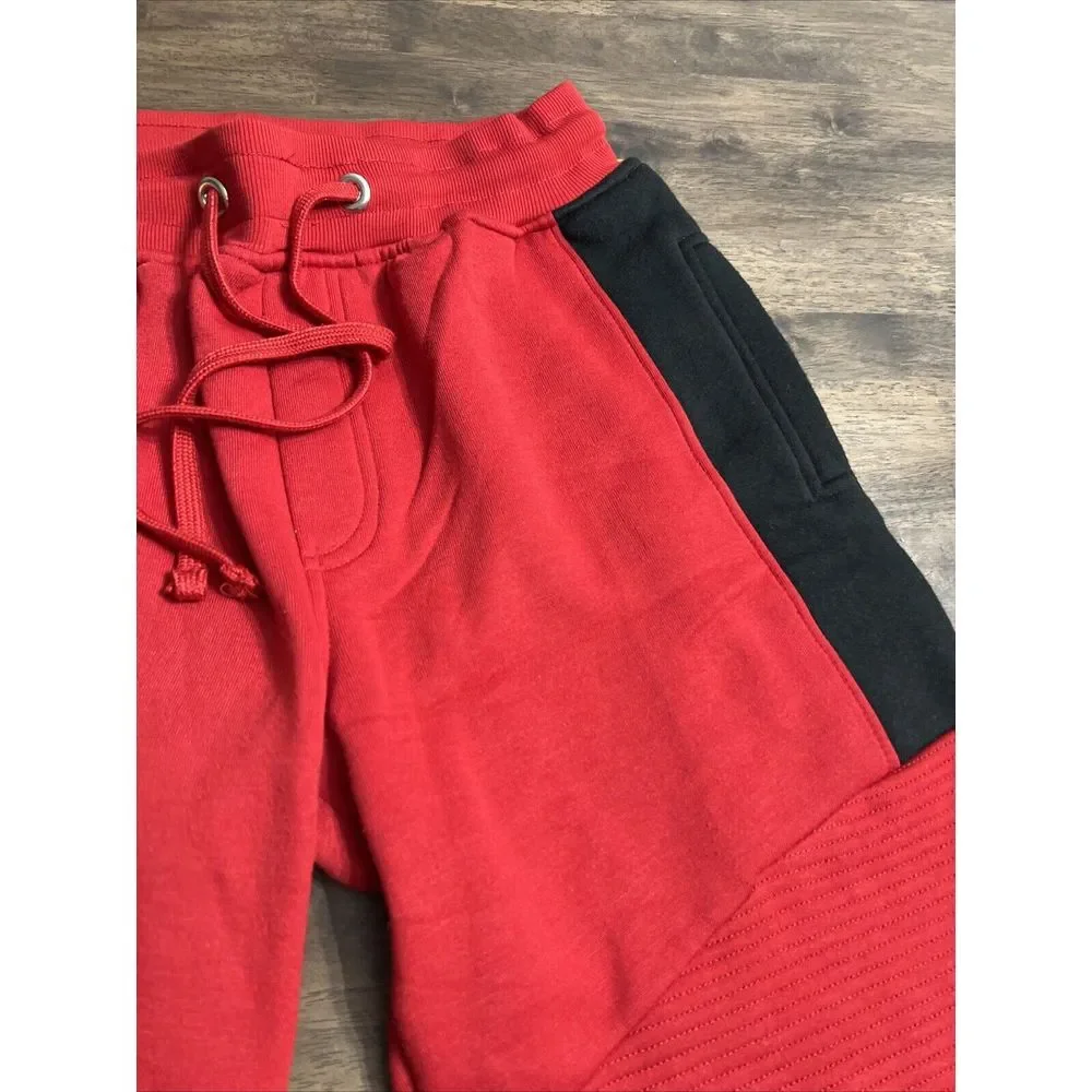Vintage Y2K Phat Farm Baggy Long‎ Shorts Size Medium Red Pockets Sweat Shorts