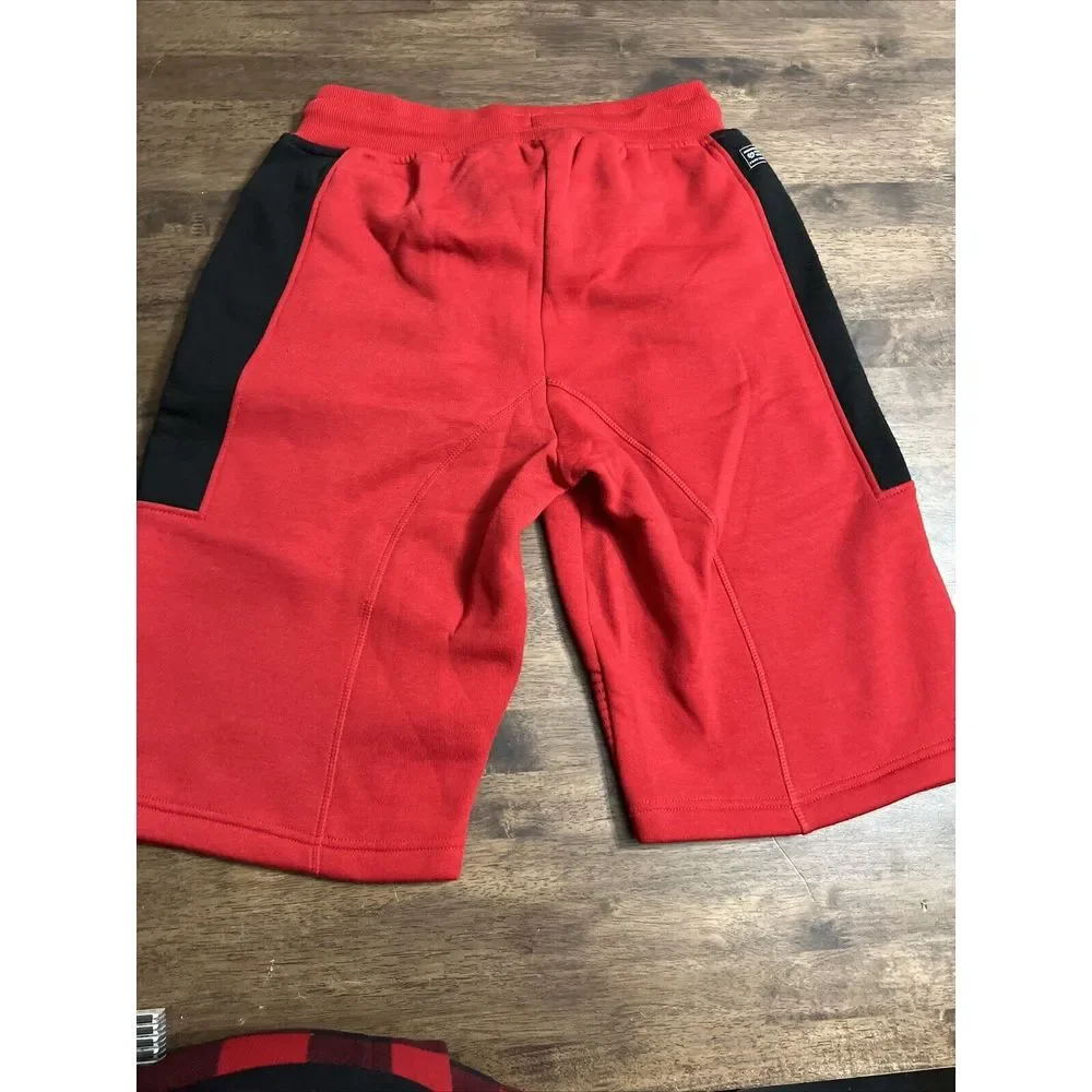 Vintage Y2K Phat Farm Baggy Long‎ Shorts Size Medium Red Pockets Sweat Shorts