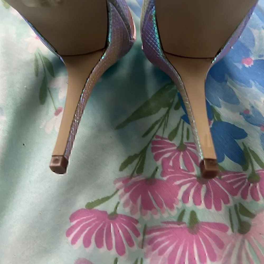 J Crew Iridescent Textured Ankle Strap Heels