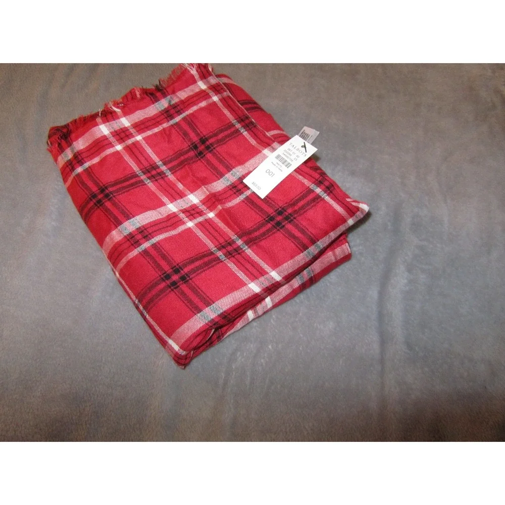 Talbots red plaid